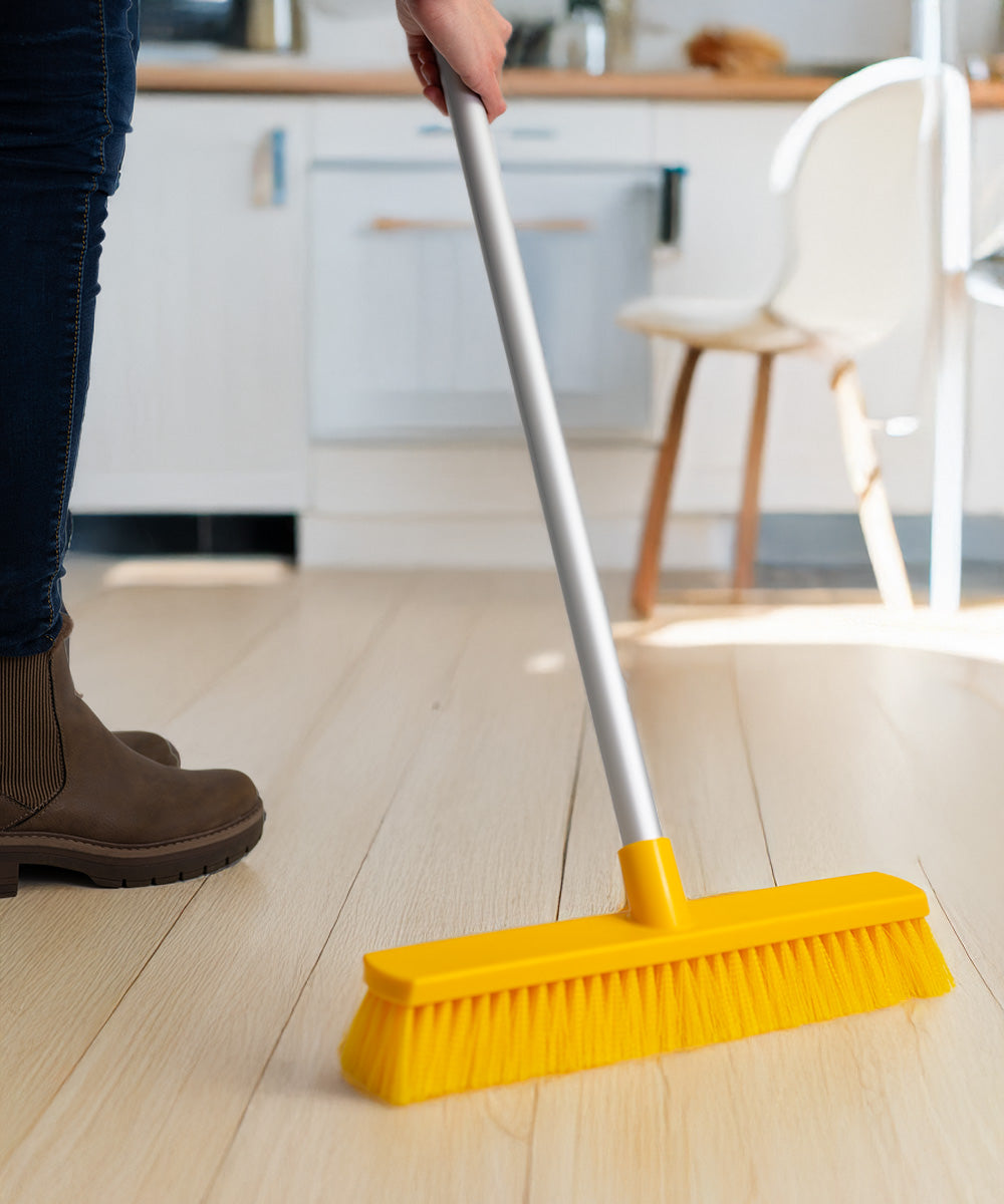 Everyday Wide Sweeping Broom 380mm - Yellow (Soft)